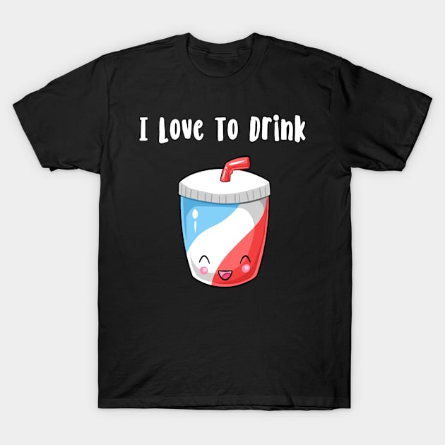 I Love to drink T-Shirt by Lin Watchorn 